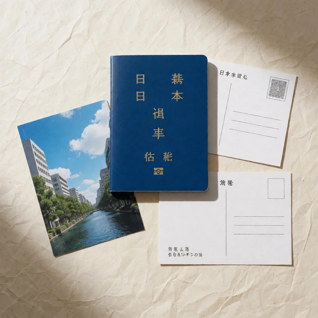 年金手帳と関連書類を広げた様子