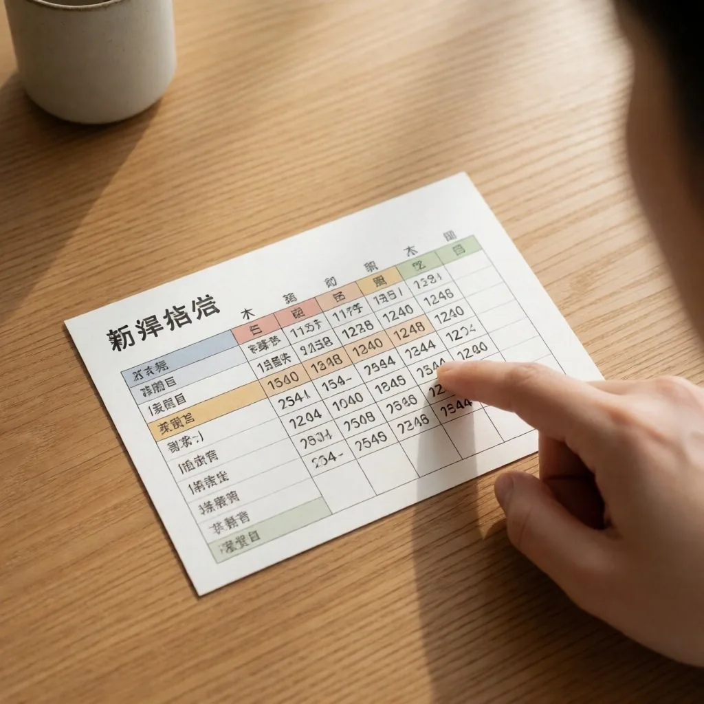 月別納付状況欄の確認イメージ